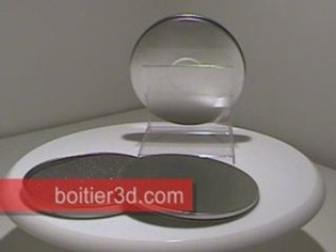 Boitier-metal-rond emballage cd dvd métal