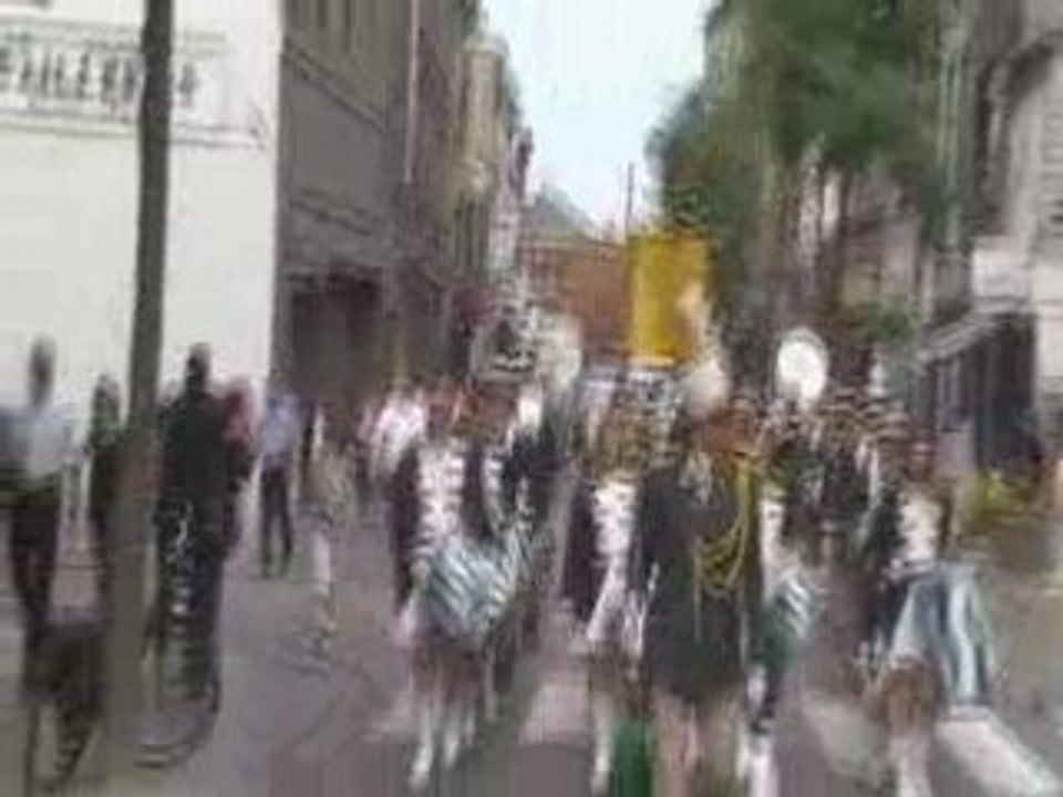 la fanfare de moulbaix et ses majorettes (belgique)
