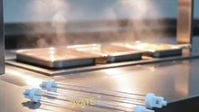 Jacketed halogen heat lamps 220mm 240v 300w quartz infrared heating lamps