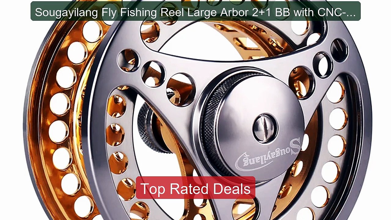 Sougayilang Fly Fishing Reel Large Arbor 2+1 BB with CNC-machi