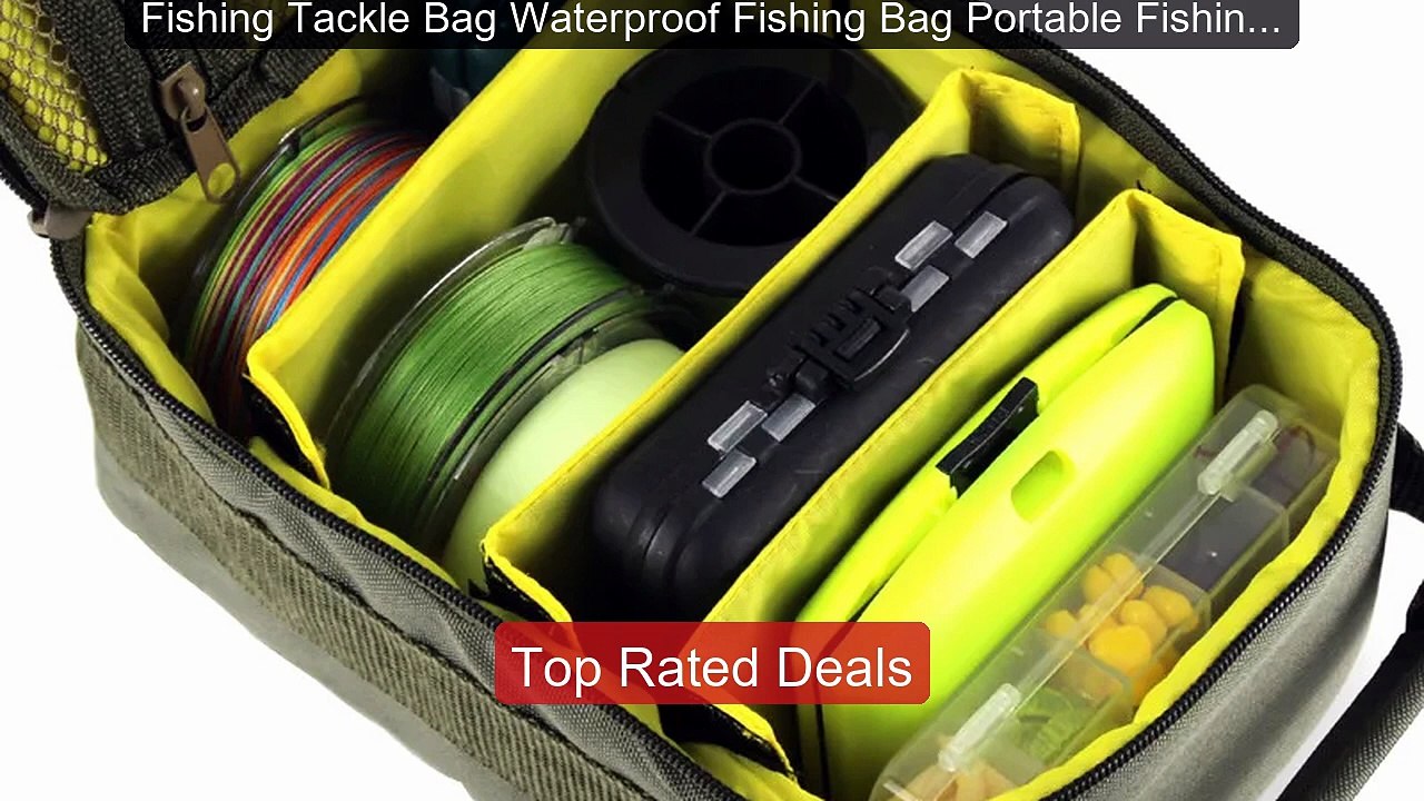 Fishing Tackle Bag Waterproof Fishing Bag Portable Fishing Reel Ge
