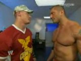 WWE Raw 7/28/08 John Cena & Batista Backstage