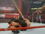 WWE Raw 7/28/08 John Cena & Batista vs JBL & Kane (2/2)