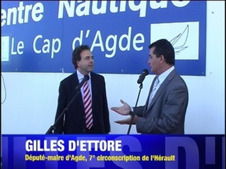Discours de Luc Chatel au Centre Nautique Cap d'Agde