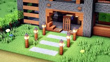 Minecraft: Modern House Tutorial 🏡 | Easy Survival House Build | Minecraft: 现代房屋建造教程