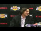 Sasha Vujacic Hair Clip From Press Conference