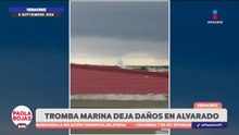 Tromba marina sorprende frente a costas de Veracruz | De Pisa y Corre con Paola Rojas