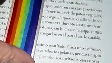 Rainbow resin bookmark