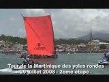 2ème étape du tour de la Martinique des yoles rondes 2008
