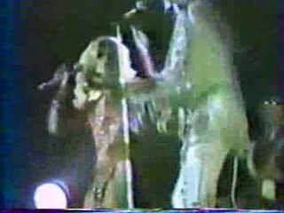 Sylvie Vartan & Johnny Hallyday à Beziers le 13/08/80