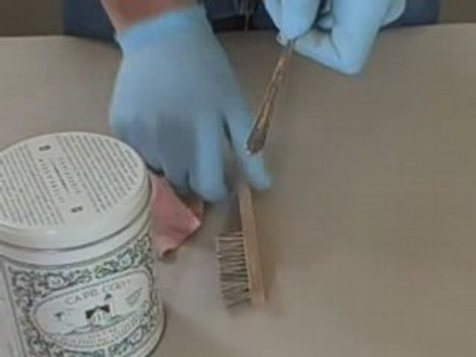 Polishing Silverware using Cape Cod Polishing Cloths