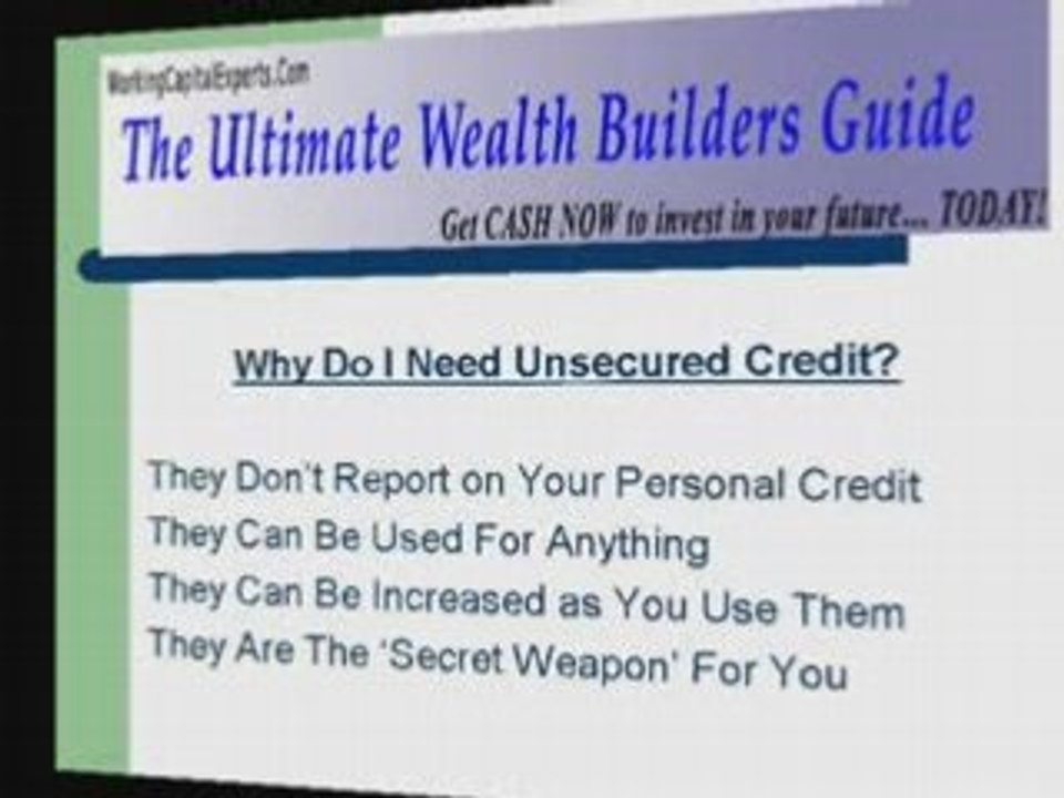 The Ultimate Guide To Getting Unsecured Lines of Credit