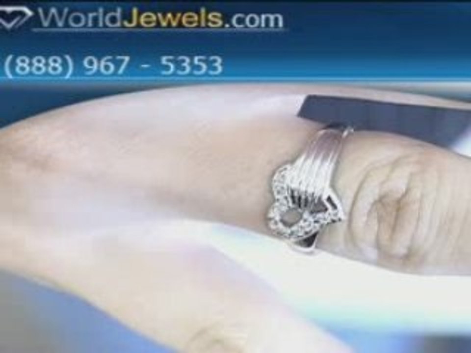 Classic Heart-Shaped Diamond Ring with Lustrous Diamonds C-1