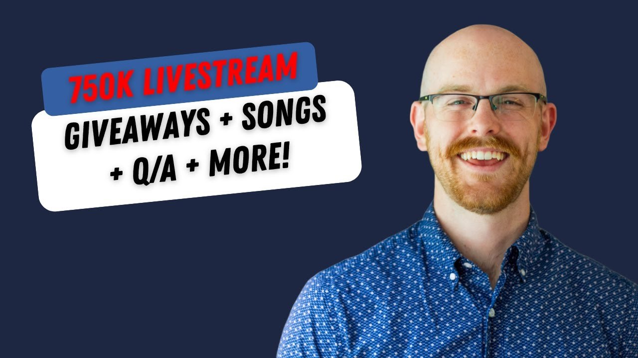 750K Subscriber Livestream: Giveaways, Songs, Q&A