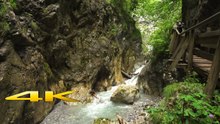 Wolfsklamm Gorge, Tirol, Austria – Scenic Gorge Walk Through Wooden Boardwalks and Waterfalls