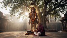 Baba Neem Karoli Worshipping Hanuman Ji | hanuman Ansh viral scene