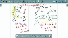 Maths - 3e Préparatoire - T1 - Algèbre : Unité 1 : Leçon 2 : Equations Exponentielles