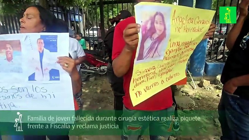 Familia de joven fallecida durante cirugía estética realiza piquete frente a Fiscalía y reclama justicia