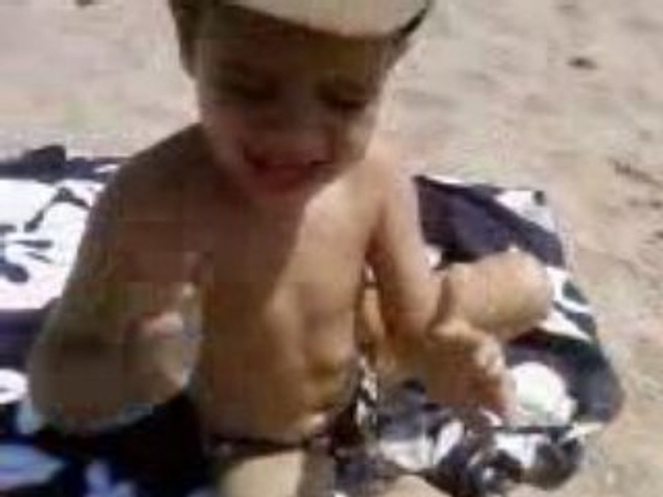 Video Tim sable plage Palavas rive droite 29-07-08