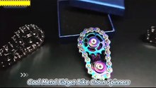 Metal Fidget Spinner Toys for Teens Boys Adults Bike Chain Roller Gadgets