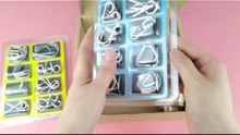 Brain Teaser Puzzle 20Pcs Unlock Interlock Game IQ Test Wooden Toy