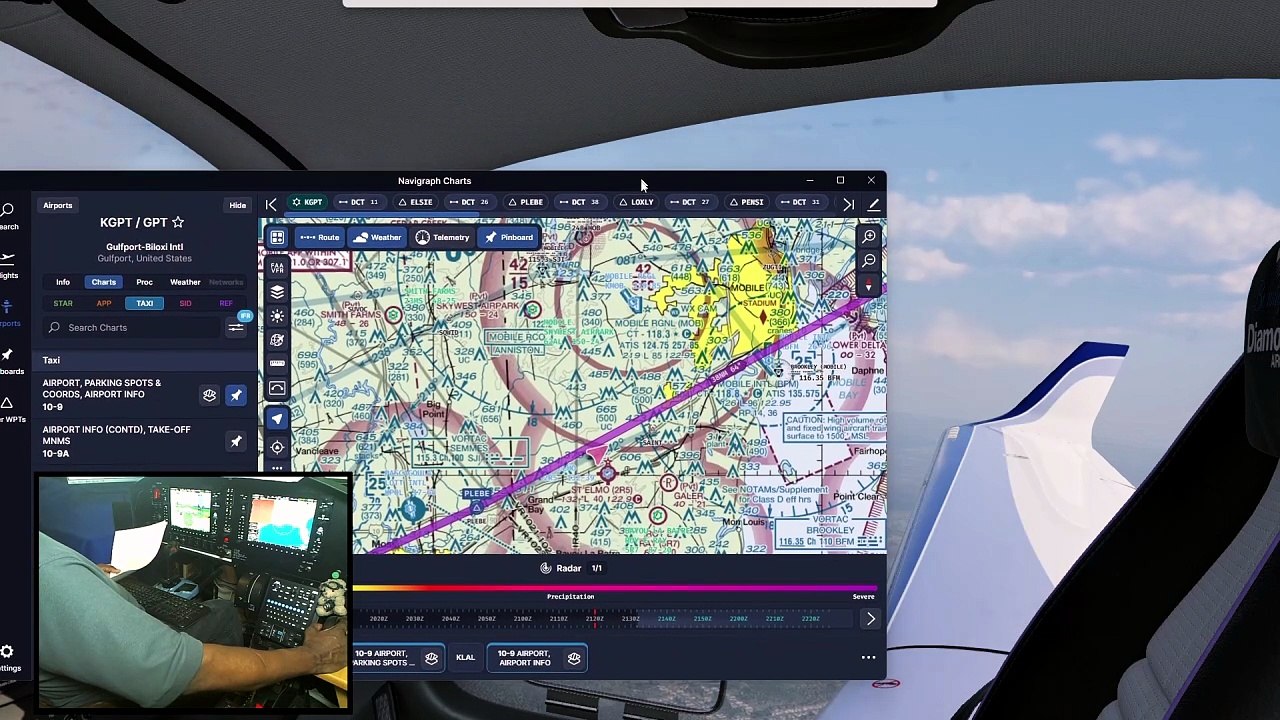DA-50RG X-Plane 12 | PLEBE to LOXLY at 3,500 ft | Gulfport to Lakeland