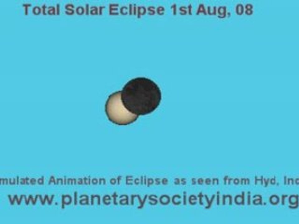 Total Solar Eclipse 1st August, 2008