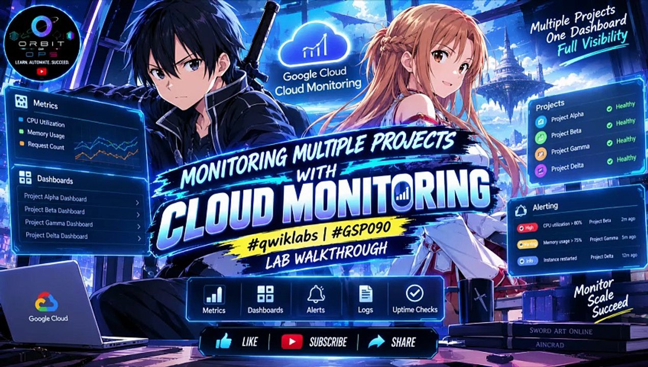 Monitoring Multiple Projects with Cloud Monitoring | #qwiklabs | # ...