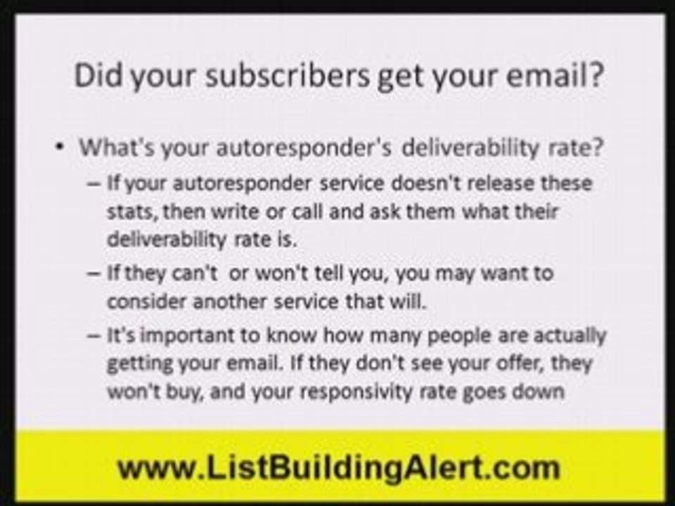 List Building Responsive List