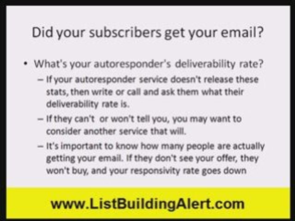 List Building Responsive List