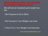 Quick Weight Loss Tips For A Healthy Weight Loss