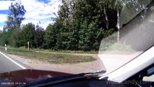 Im Audi 80 zwischen Wertingen und Kicklingen (Bayern)