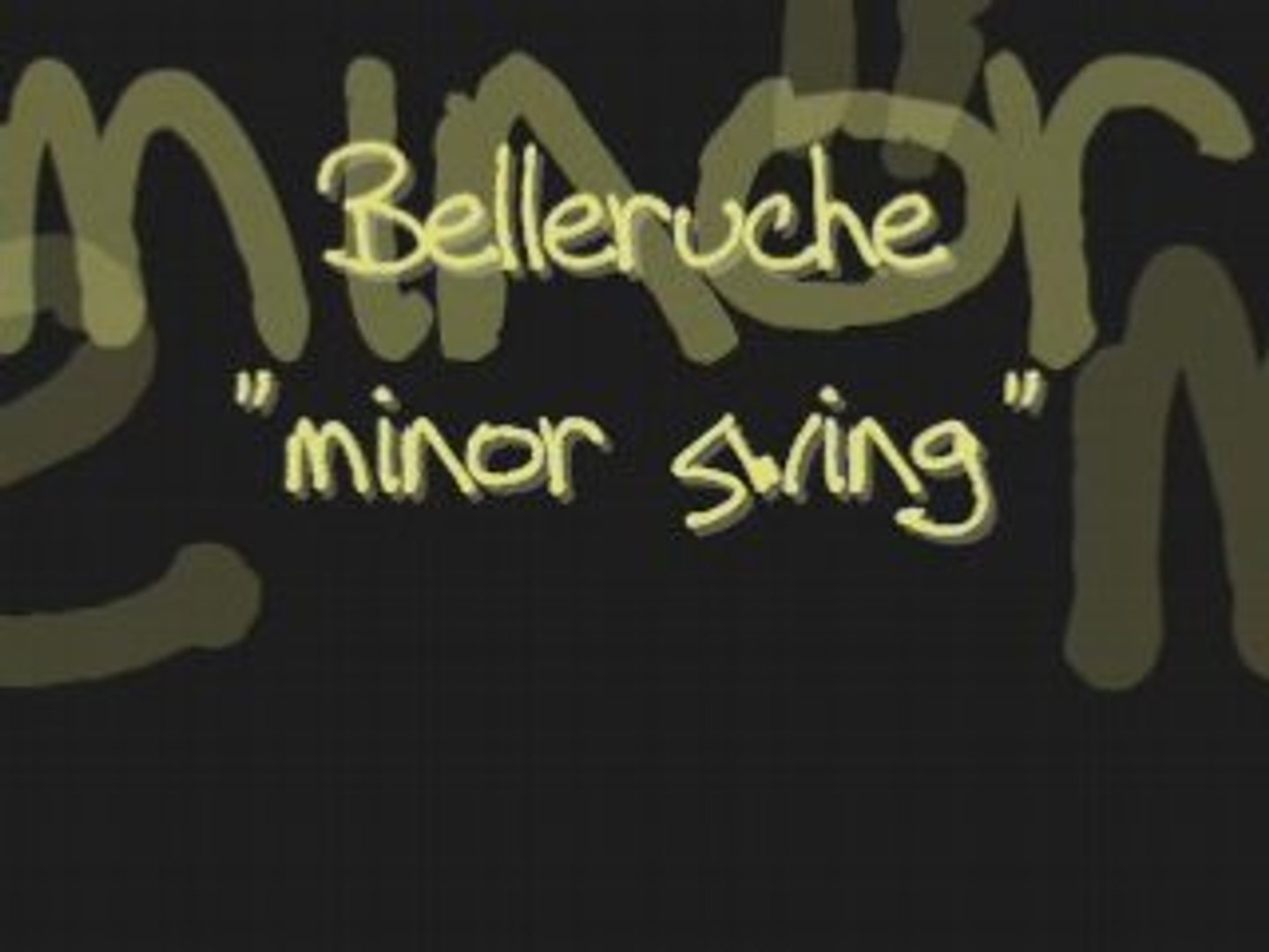 BELLERUCHE - MINOR SWING - Vidéo Dailymotion