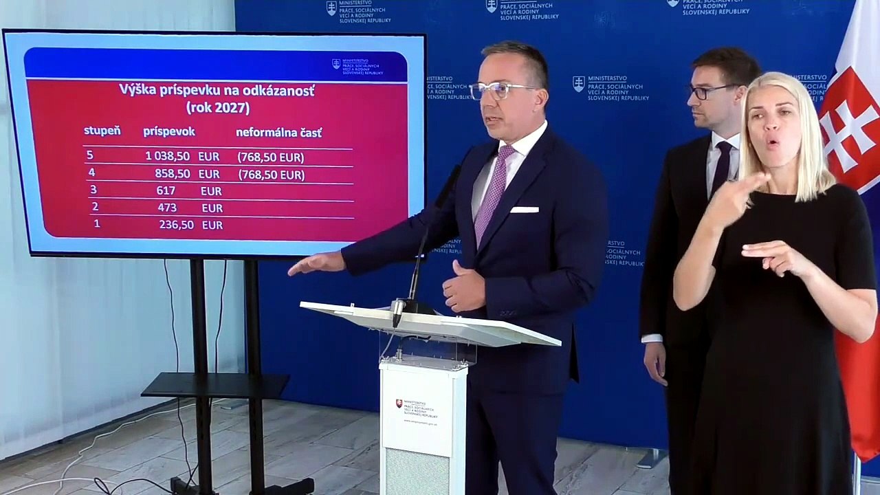 ZÁZNAM: Rezort práce zvýši príspevok na odkázanosť, dá na ňu o 400 miliónov eur viac