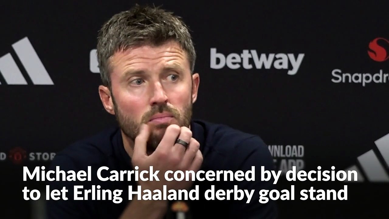 Michael Carrick press conference after Manchester United 0-1 Man City
