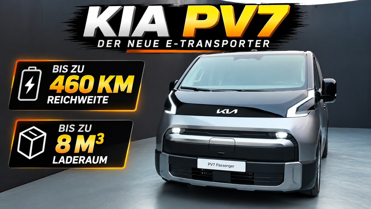2027 Kia PV7: Bis zu 460 km Reichweite und 1.200 kg Nutzlast