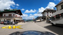 Pordoi Pass, Dolomites Scenic Mountain Drive in Italy | 4K Alpine Road Views