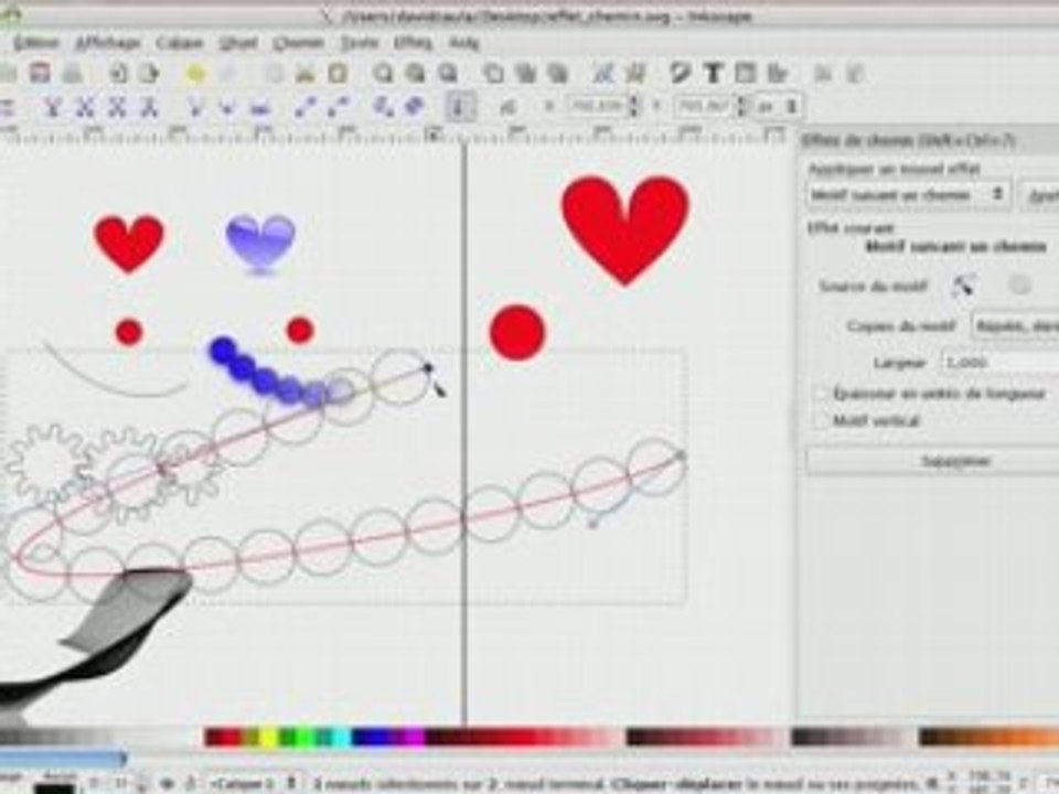 Effet chemin dans inkscape1