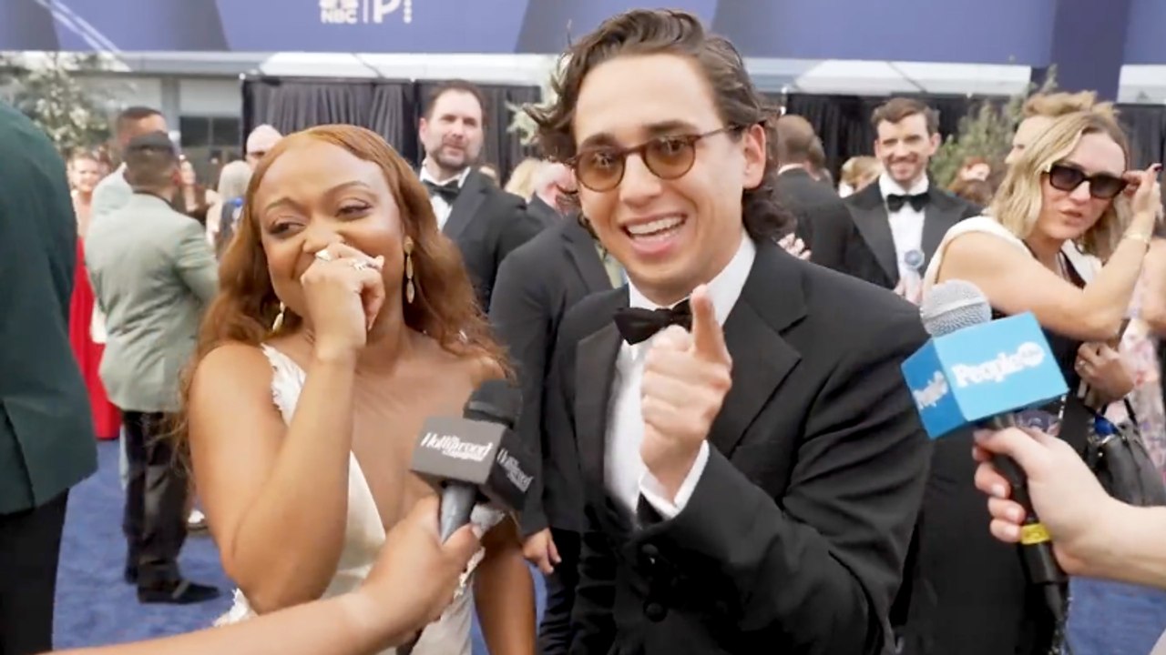 Quinta Brunson and Marcello Hernández Work Out Their Beef on the Emmys Red Carpet | Emmys 2026