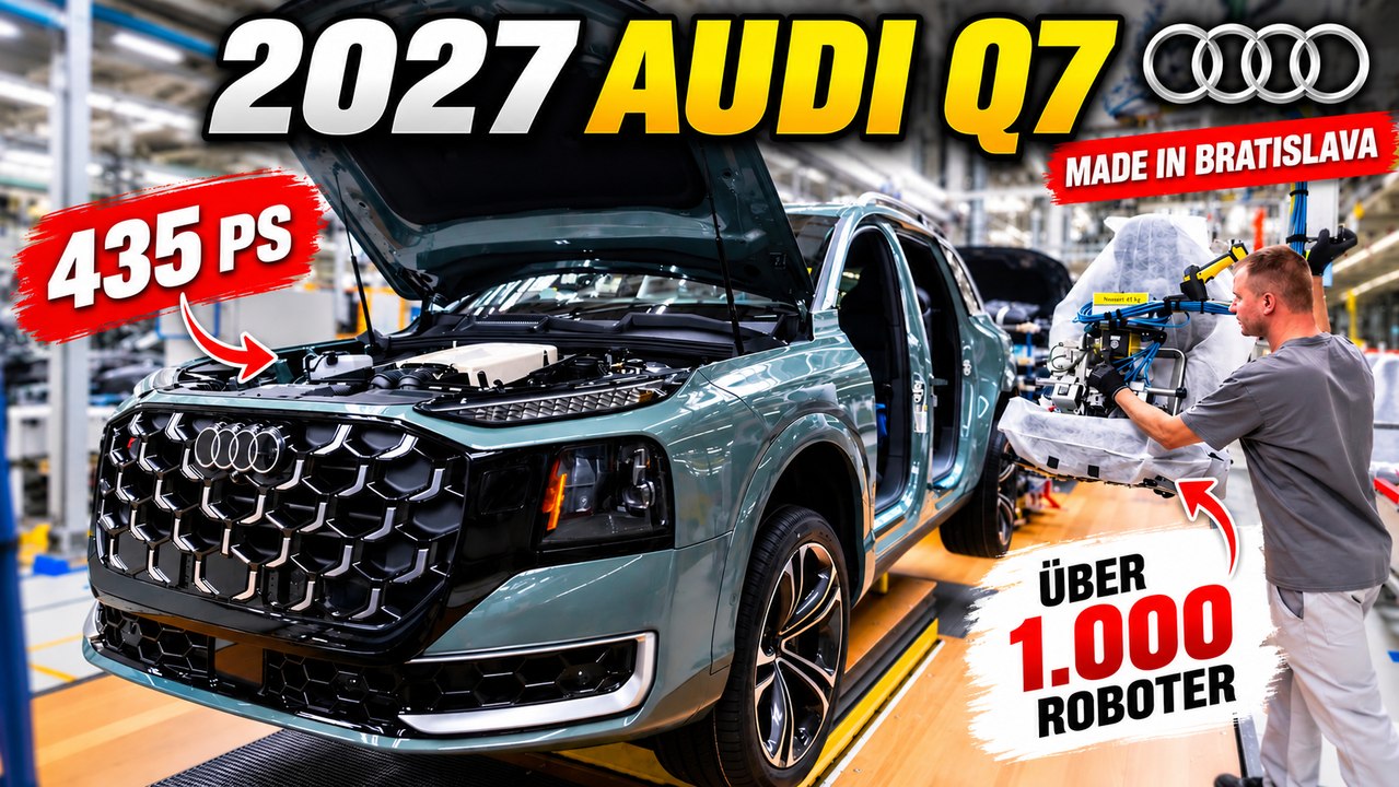 2027 Audi Q7: Vom Metallteil zum fertigen Luxus-SUV mit 435 PS