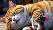 Mouse_lifts_sleeping_cat