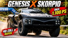 Genesis X Skorpio: V8-Monster mit 40-Zoll-Reifen im Bergrennen