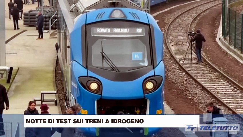 Video News - Notte di test sui treni a idrogeno