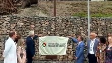 Leiria, mau tempo, inauguração de memorial