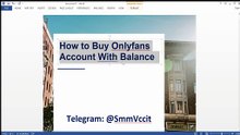 The Best 18 Ways to Evaluate Offers for Buy,! OnlyFans Accounts with Balance