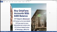 8.D Best Sites to Buy,! OnlyFans Accounts With Balance in 2027