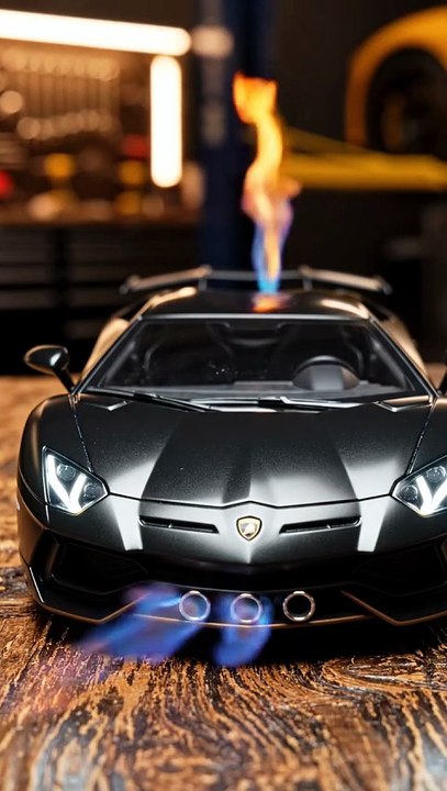 Lamborghini Aventador SVJ Hidden in Shipping Container - Miniature