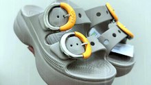 CrocsFanClub-PB415 - Lê buckle cao, size: w5-w9, chuẩn size, kèm 10 cham