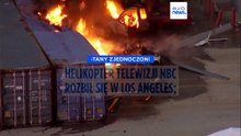 Śmigłowiec stacji NBC runął na parking w Los Angeles. Nie żyją trzy osoby