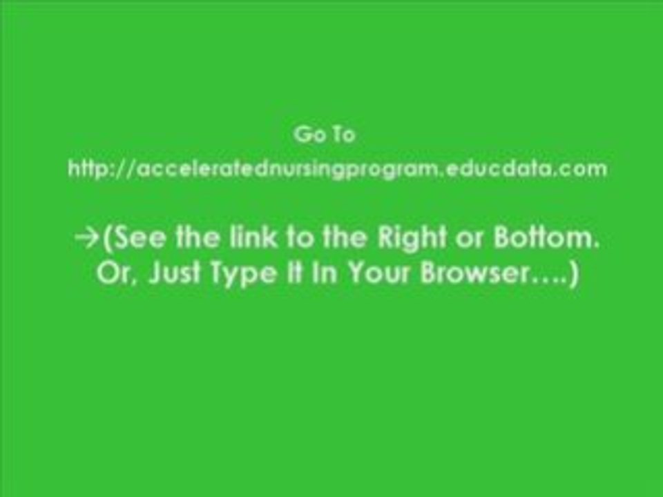 Accelerated programs in nursing